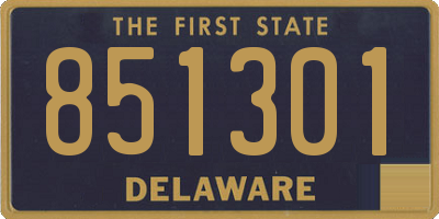 DE license plate 851301