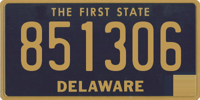 DE license plate 851306
