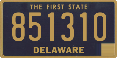 DE license plate 851310