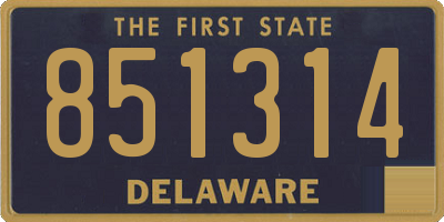 DE license plate 851314