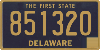 DE license plate 851320