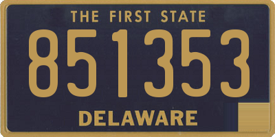 DE license plate 851353