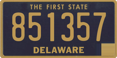DE license plate 851357