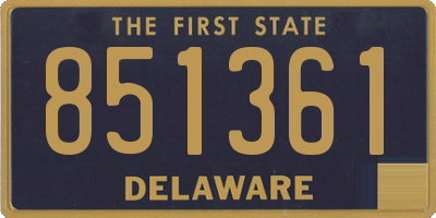 DE license plate 851361