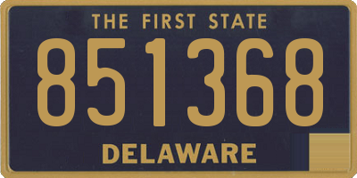 DE license plate 851368