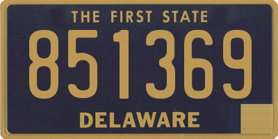 DE license plate 851369