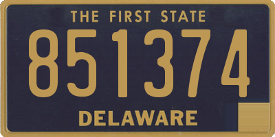 DE license plate 851374