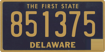 DE license plate 851375