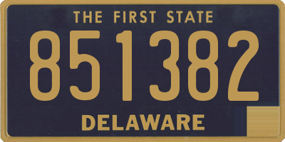 DE license plate 851382