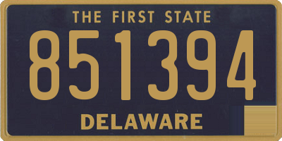 DE license plate 851394