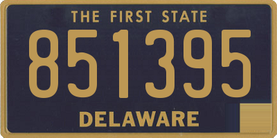 DE license plate 851395