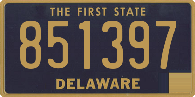 DE license plate 851397