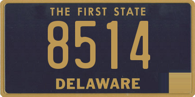 DE license plate 8514