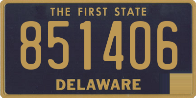 DE license plate 851406