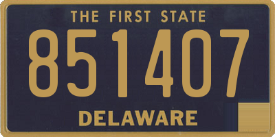 DE license plate 851407