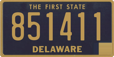 DE license plate 851411