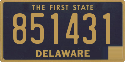 DE license plate 851431