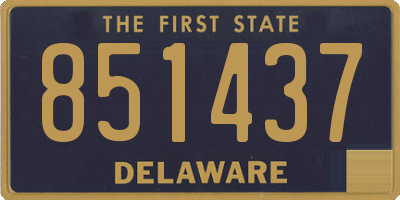DE license plate 851437