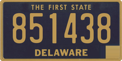 DE license plate 851438
