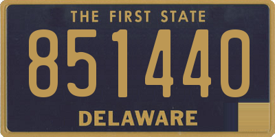 DE license plate 851440