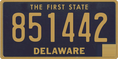 DE license plate 851442