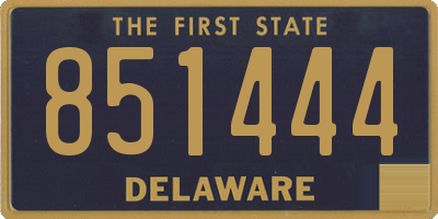 DE license plate 851444