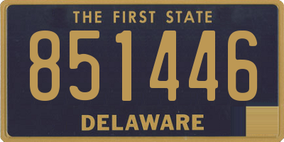 DE license plate 851446