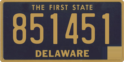 DE license plate 851451