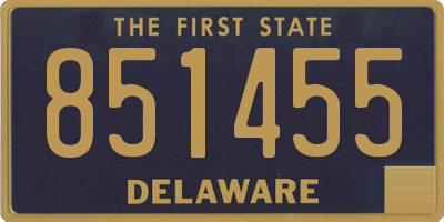 DE license plate 851455