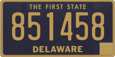 DE license plate 851458