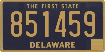 DE license plate 851459