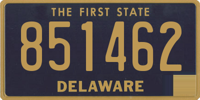 DE license plate 851462