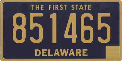 DE license plate 851465