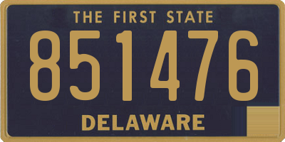 DE license plate 851476