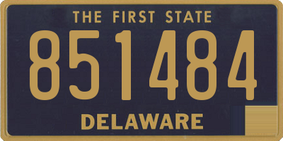 DE license plate 851484