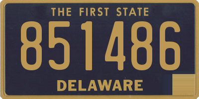 DE license plate 851486