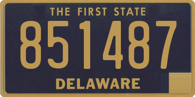 DE license plate 851487