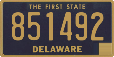 DE license plate 851492