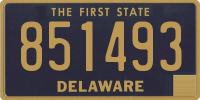 DE license plate 851493