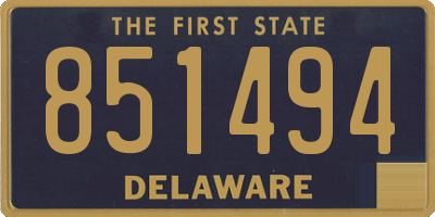 DE license plate 851494