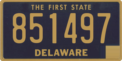 DE license plate 851497