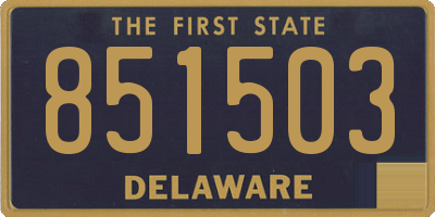 DE license plate 851503