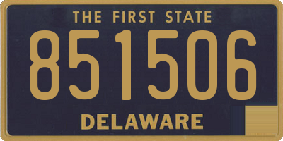 DE license plate 851506
