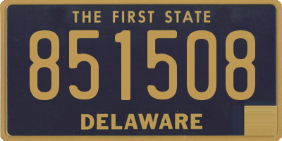DE license plate 851508