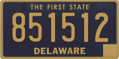 DE license plate 851512
