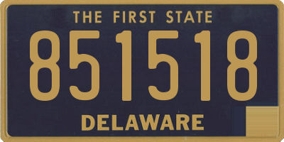 DE license plate 851518