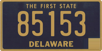 DE license plate 85153