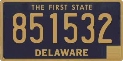 DE license plate 851532