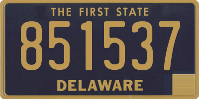DE license plate 851537