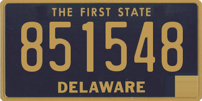 DE license plate 851548